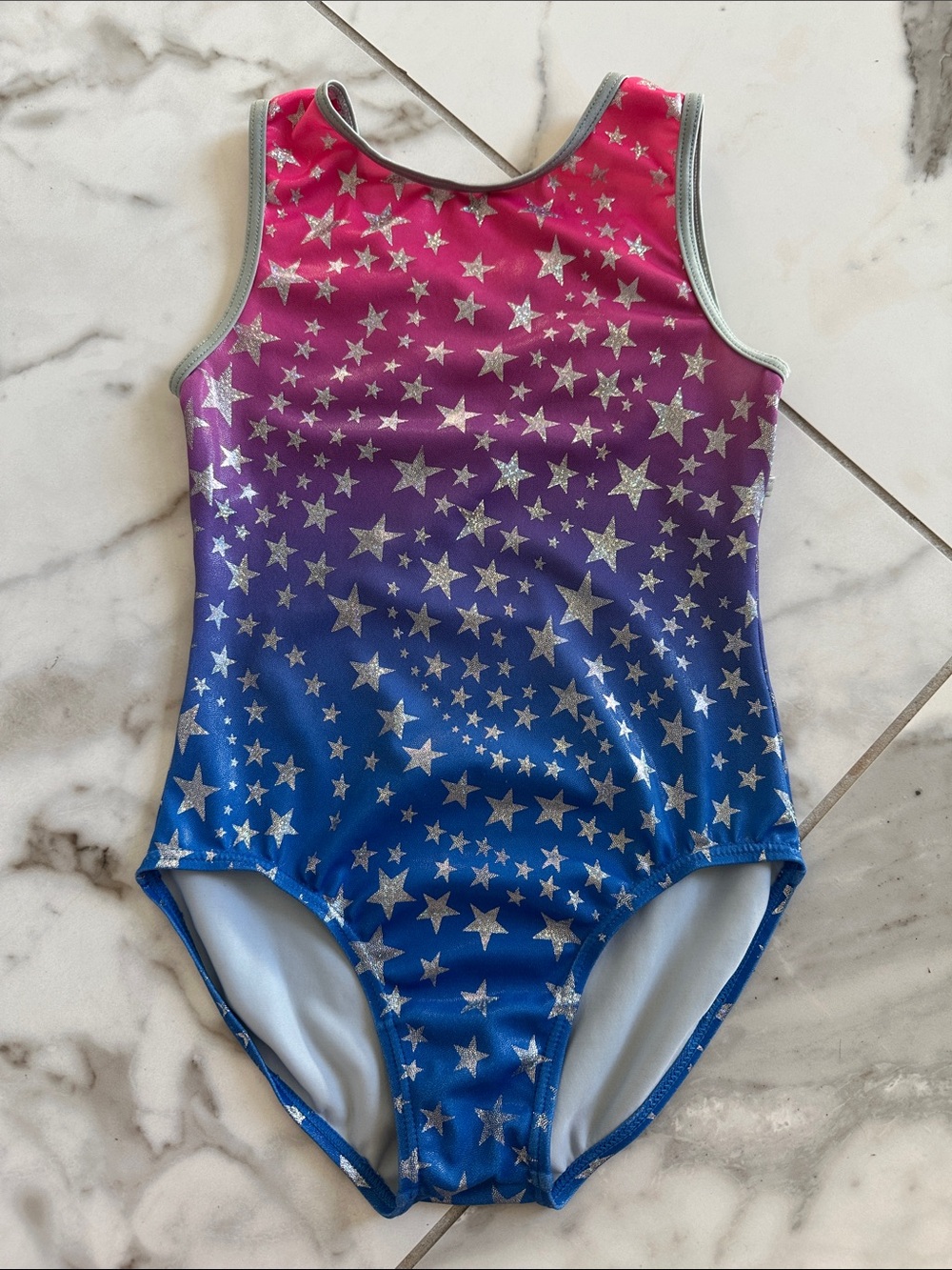 balera Pink Purple Blue Ombre Star Gymnastics Leotard for Kids